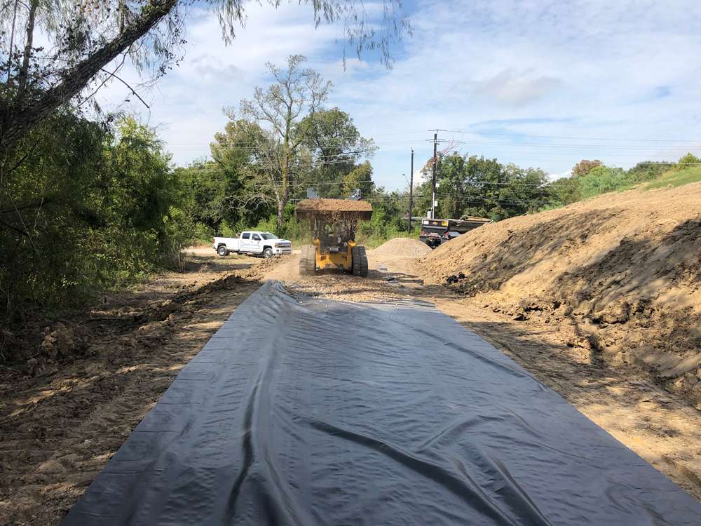 Raw land before grading and site preparation
